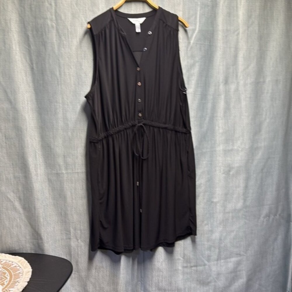 Addition Elle black Sleeveless V-Neck Sundress size 3X
